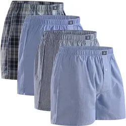 DANISH ENDURANCE Boxershorts Organic Woven, Größe M in Blau Blau