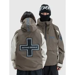Beyond Medals Retro 2L Anorak dark brown Gr. XS