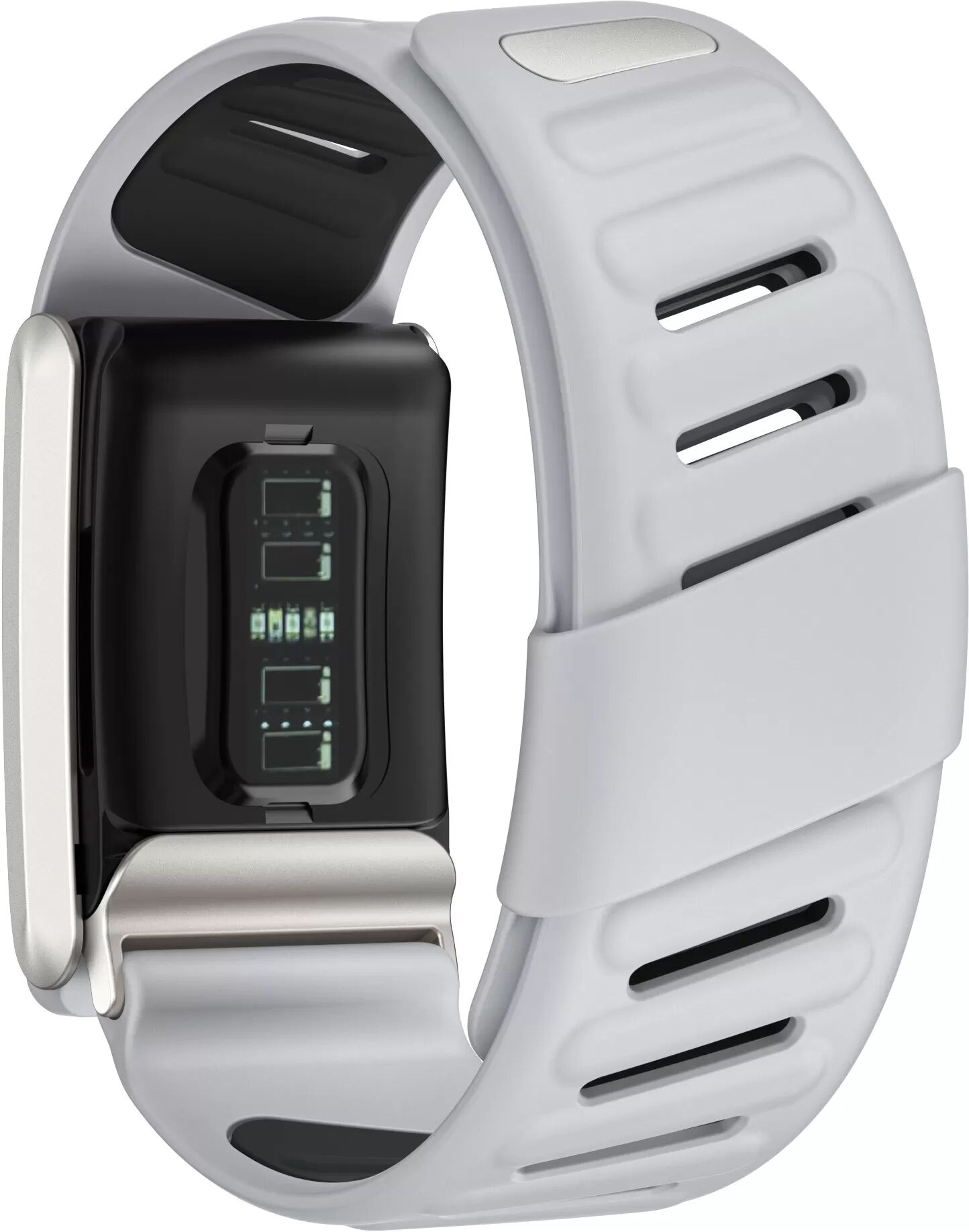 INF Silikon-Uhrenarmband für Whoop 4.0 Schwarz+Grau