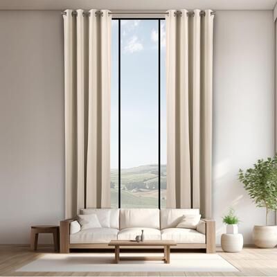Aurora Home Extra Long Grommet Top Thermal Blackout Curtain Single Panel