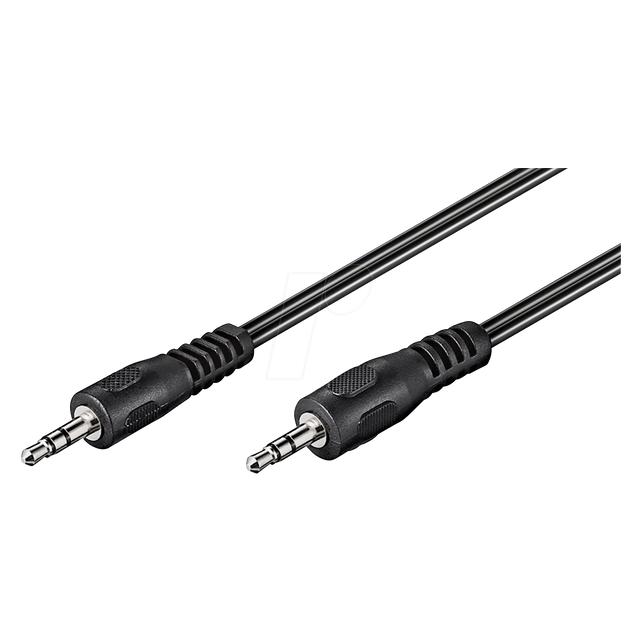 Goobay Audio Verbindungskabel AUX, 3,5 mm stereo, Flachkabel (1.50 m, AUX Kabel) (50019)
