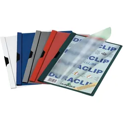 Durable, Mappe, Klemmmappe DURACLIP, DIN A4, Kunststoff, mit Clip (A4, 25x)