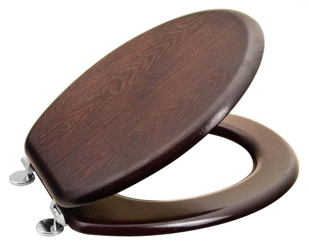 Aqualine toiletbril, notenkleur