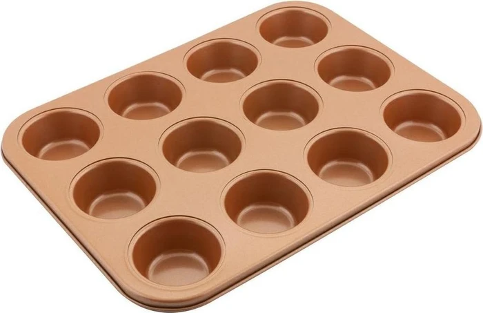 LAMART Muffinform für 12 Muffins 35,5x26,5cm COPPER LT3092, 12 Stk