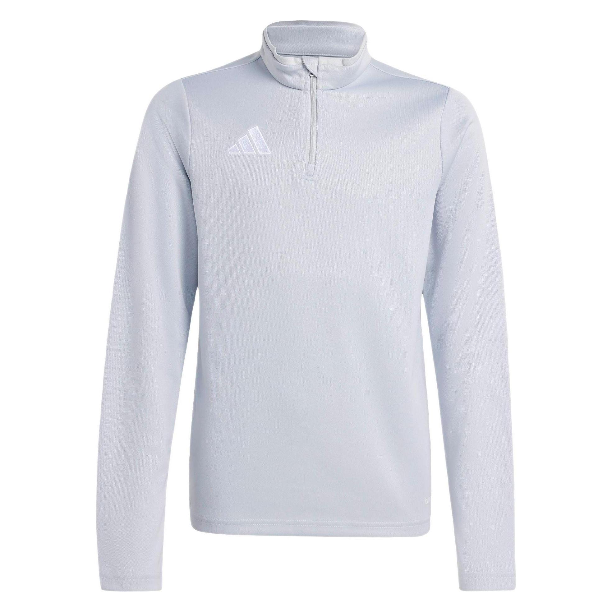 Adidas Entrada Trainingsoberteil, hellgraues Kinder-Sweatshirt (176) (JZ6637)