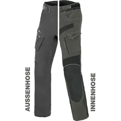 Büse Porto, Textilhose wasserdicht - Grau/Schwarz - 27