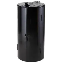 Hardwex Müllsackständer, geschlossen, aus Stahlblech, schwarz, 110 l