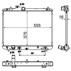 Kühler Motorkühlung MAHLE CR 1870 000S