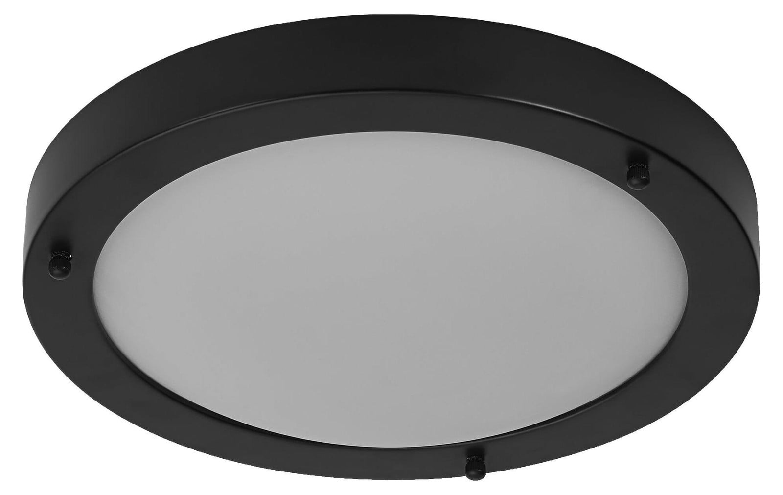 Ledvance Badkamer Classic Ronde Plafondlamp, Zwart, E27, IP44, Diameter: 31 cm
