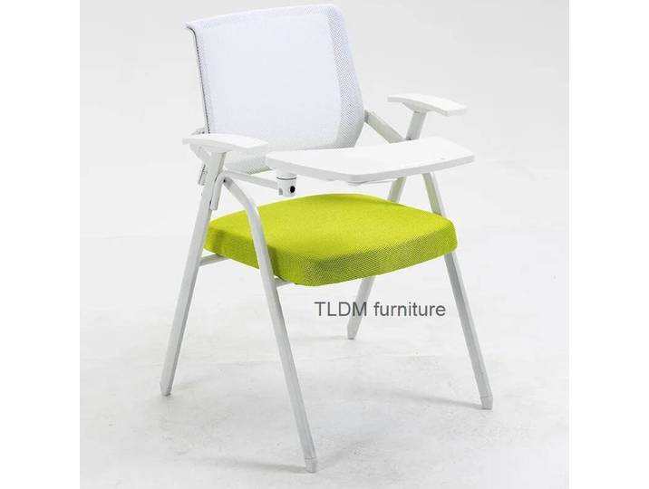 Tableau d'écriture formation chaise De bureau ergonomique pliante étudiant chaise De réunion maille Cadeira De Escritorio mobilier De bureau WKOC