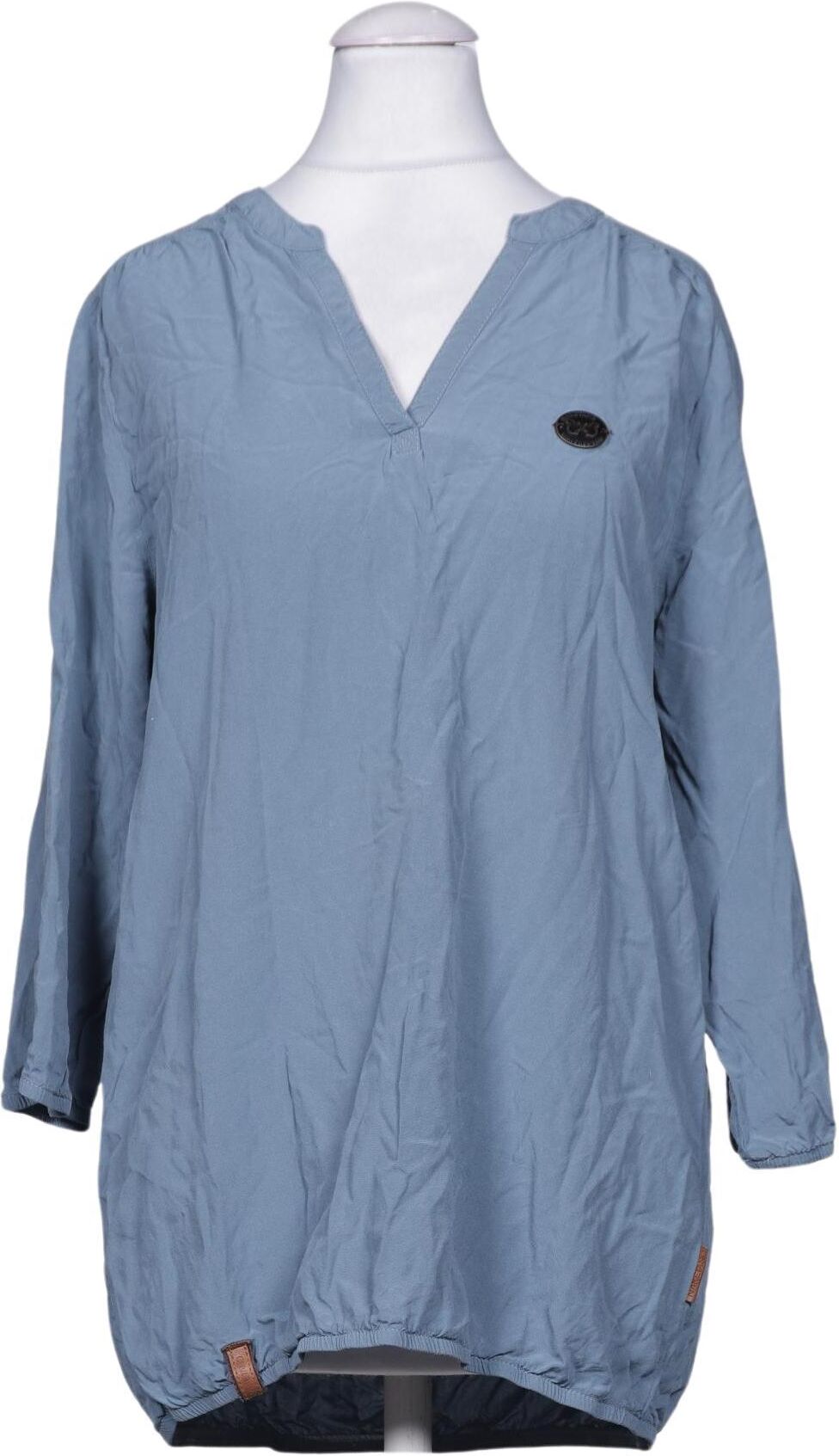 Naketano Damen Bluse, Hellblau, Gr. S, Viskose - Second Hand