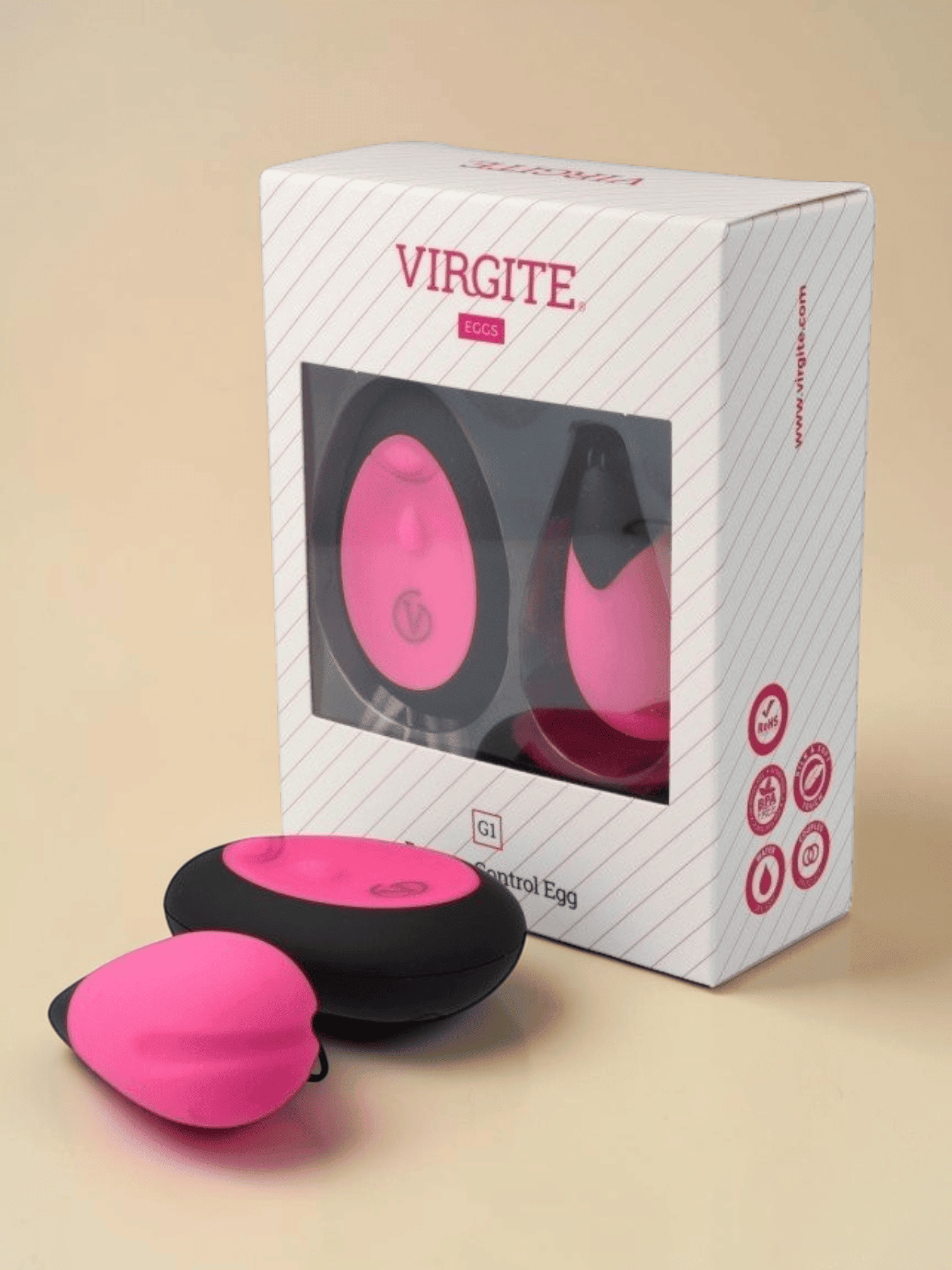 Virgite OEUF VIBRANT RECHARGEABLE G1 Rose