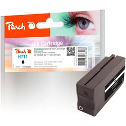 Peach, Druckerpatrone, Tinte HP CZ129A, No 711, black (BK)