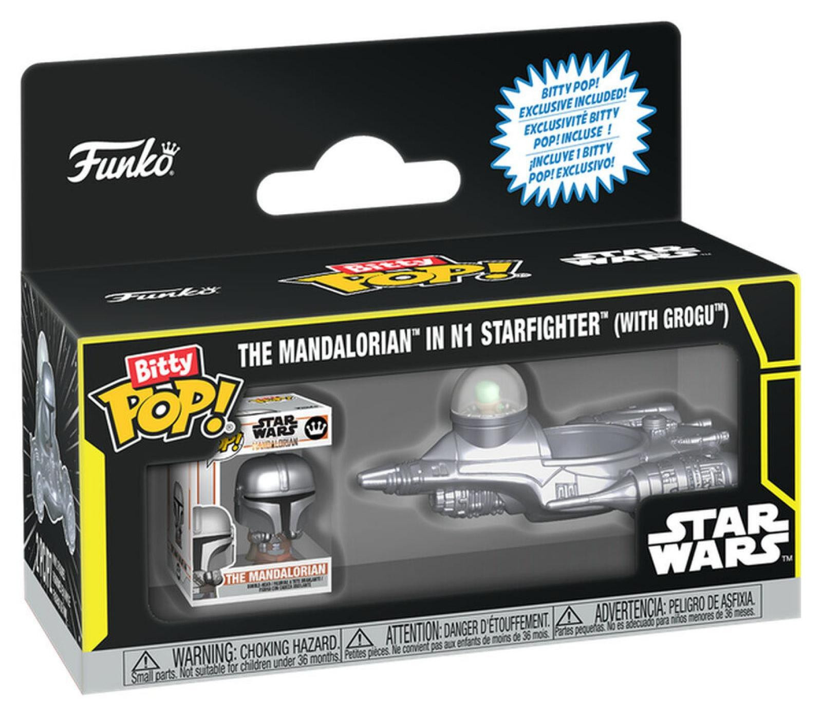 Funko Bitty POP! Star Wars N1 met Mando Vinyl figuur, 2,5 cm