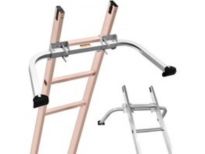 VEVOR Leiterstabilisator, Abstandshalter für Ausziehleitern, robustes Flügelspann-/Wandleiterzubehör für Dachrinnen, einfach zu verwenden und vielseitig anpassbar, rutschfeste Gummifüße, Tragkraft: 159 kg