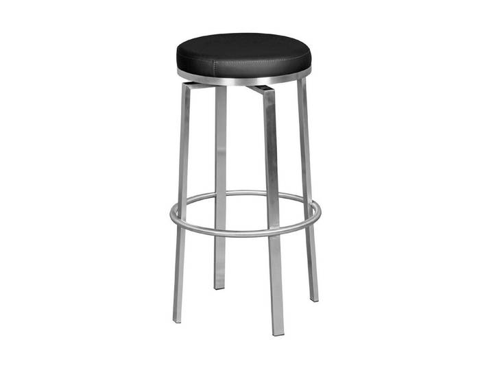 freiraum Barhocker WL1.947, 360° drehbar, Farbe Schwarz - 76x42cm (HxD)
