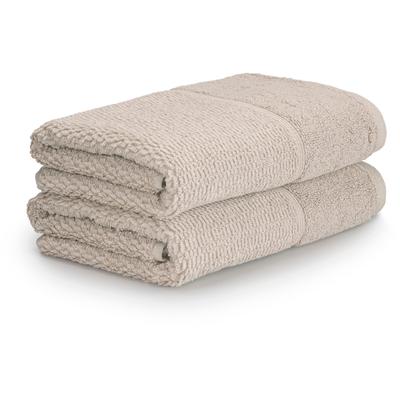 Handtuch MÖVE FOR FROTTANA "Pearl", weiß (cashmere), B:50cm L:100cm, Frottier, Baumwolle, Handtücher, mit Perloptik