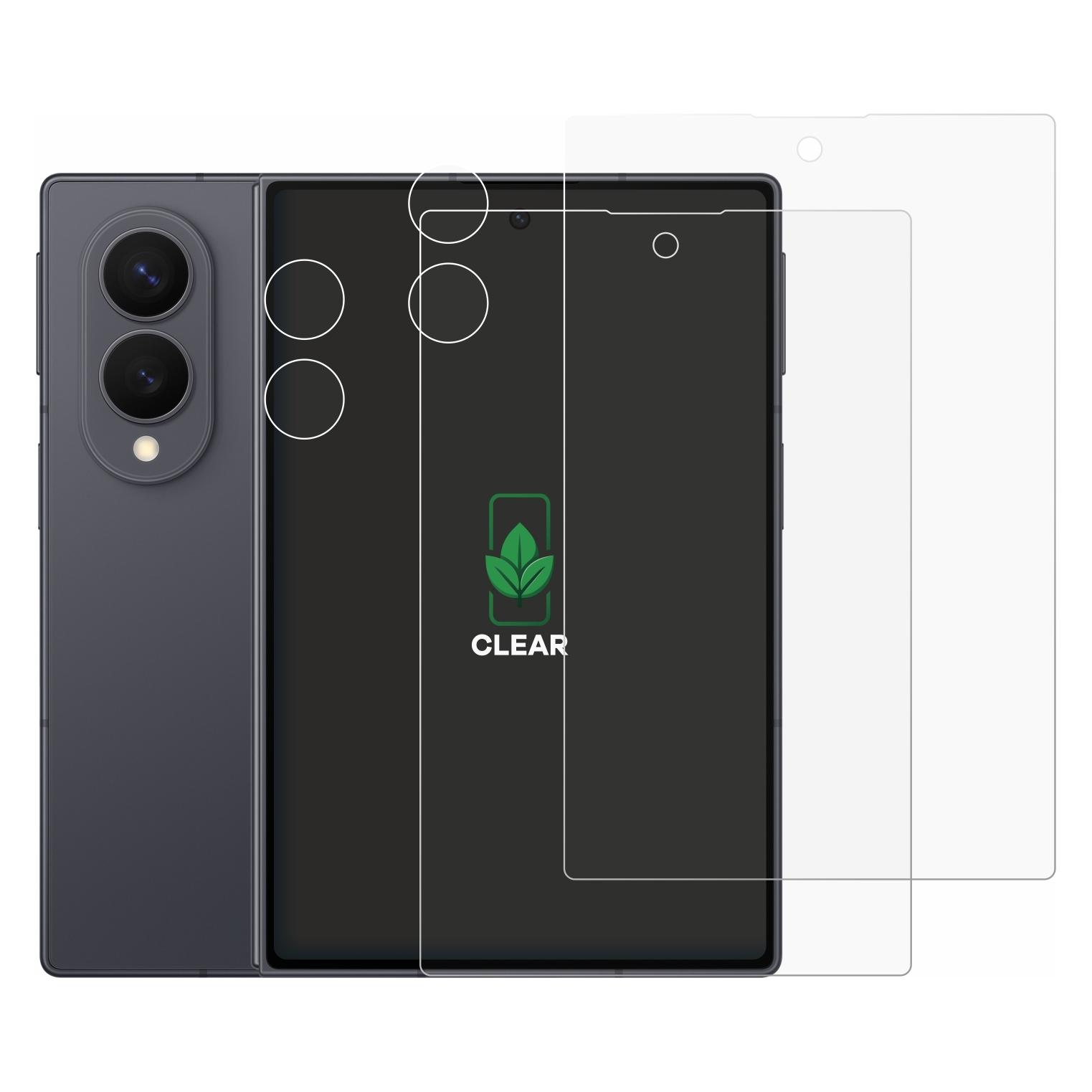 ScreenLeaf Schutzfolie für Samsung Galaxy Z Fold 8 (Display+Kamera) Displayschutz Display Schutz Folie Klar (2 Stk., Samsung Galaxy Z Fold8) (6164247)