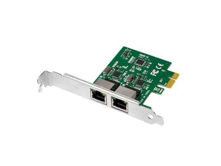 Logilink PC0075 PCI Express-kaart met 2 poorten Gigabit LAN