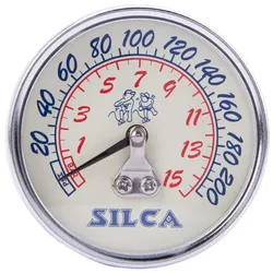 Silca Manometer 15 bar weiß