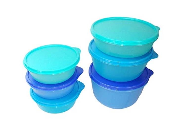 TUPPERWARE Kühlschrank Clarissa 2L+1,5L + 1,0L Hit-Parade 600ml (3) blau P 21950