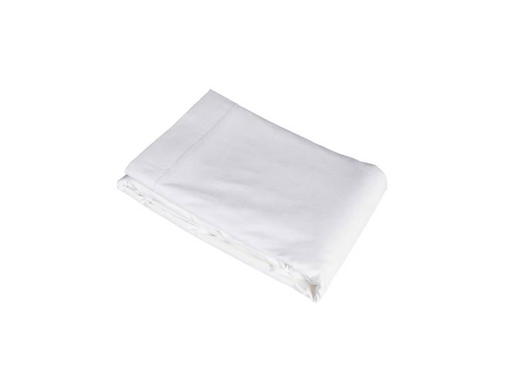 Drap plat blanc 100% coton 270x325
