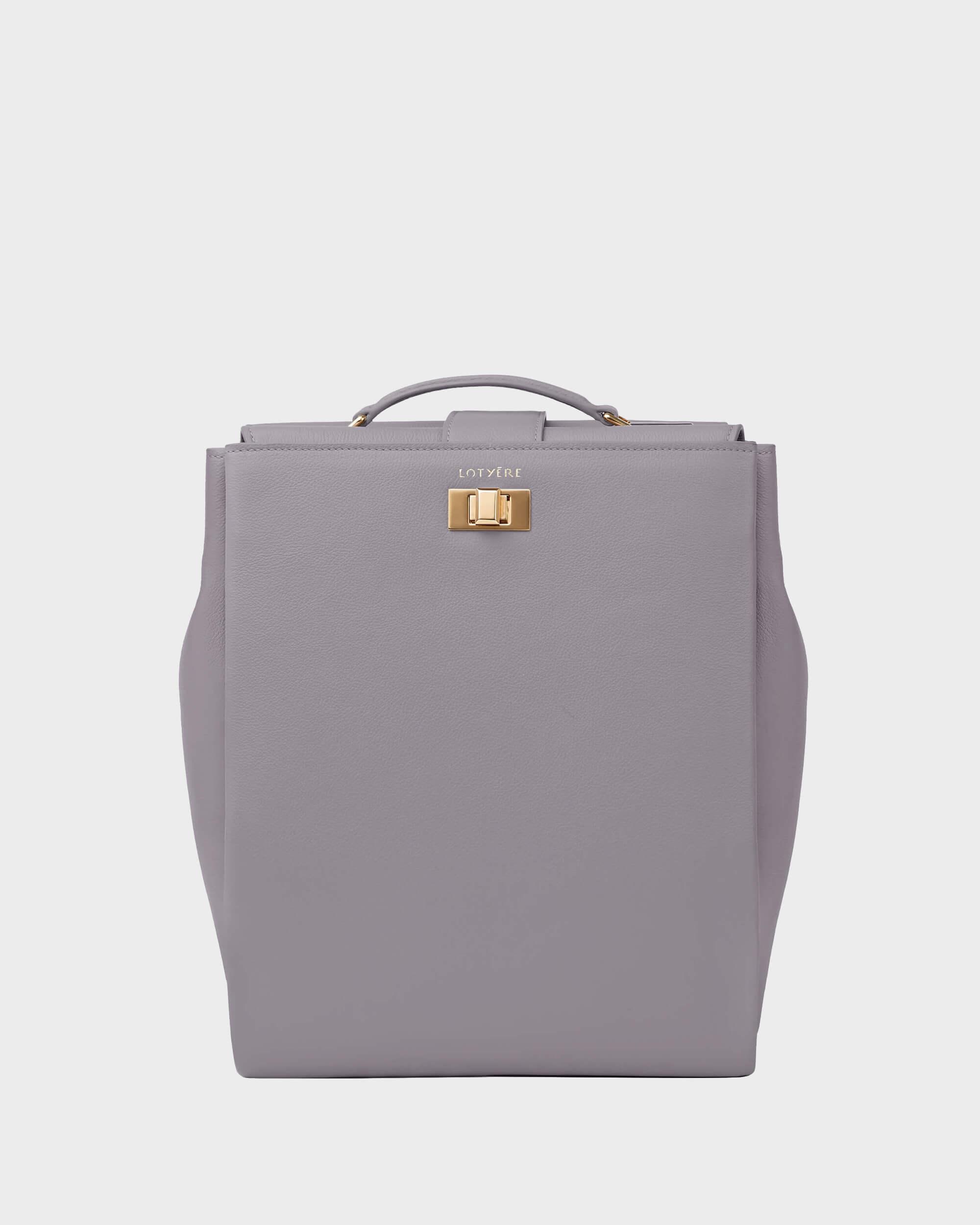 Großer Rucksack Grau Lila