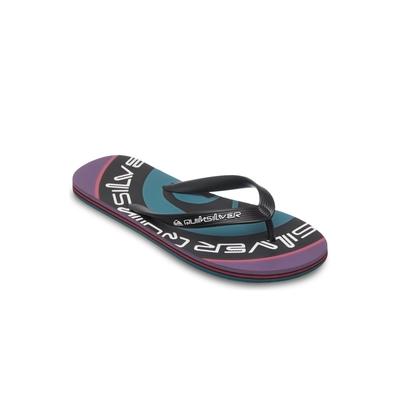 Sandale QUIKSILVER "Molokai Screen", Herren, Gr. 10 (43), bunt (lila), Obermaterial: 100% Synthetik, Futter: 100% Synthetik, Laufsohle: 100% Schwammgummi., Schuhe Sandale