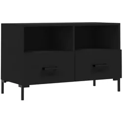 vidaXL TV-Schrank Schwarz 80x36x50 cm Holzwerkstoff