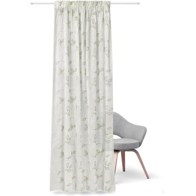 Gardine FEEL OF NATURE "Heidi" Gr. 1, grün, B:140cm H:245cm, Baumwolle, Gardinen, Gardine, HxB: 245x140