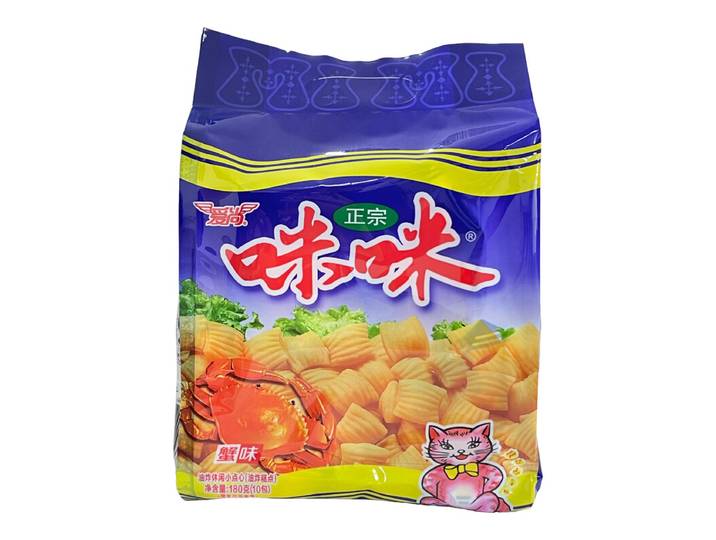 [Meilleure vente] Aishang Mimi Snacks saveur crabe 180 g (contient 10 petits sachets)