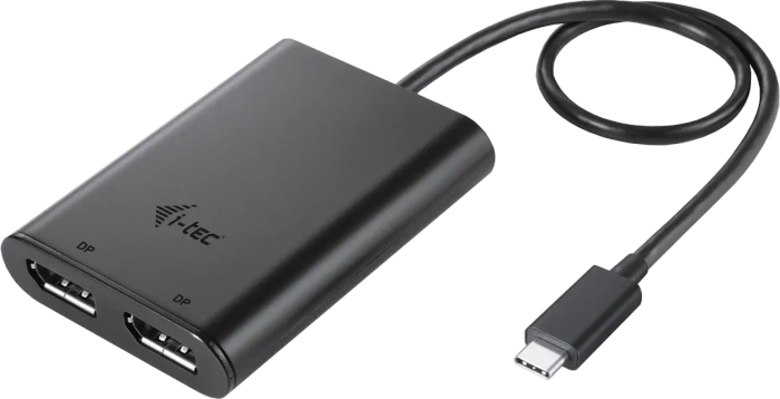 i-tec USB-C Dual 4K/60Hz (single 8K/30Hz) DP Video Adapter