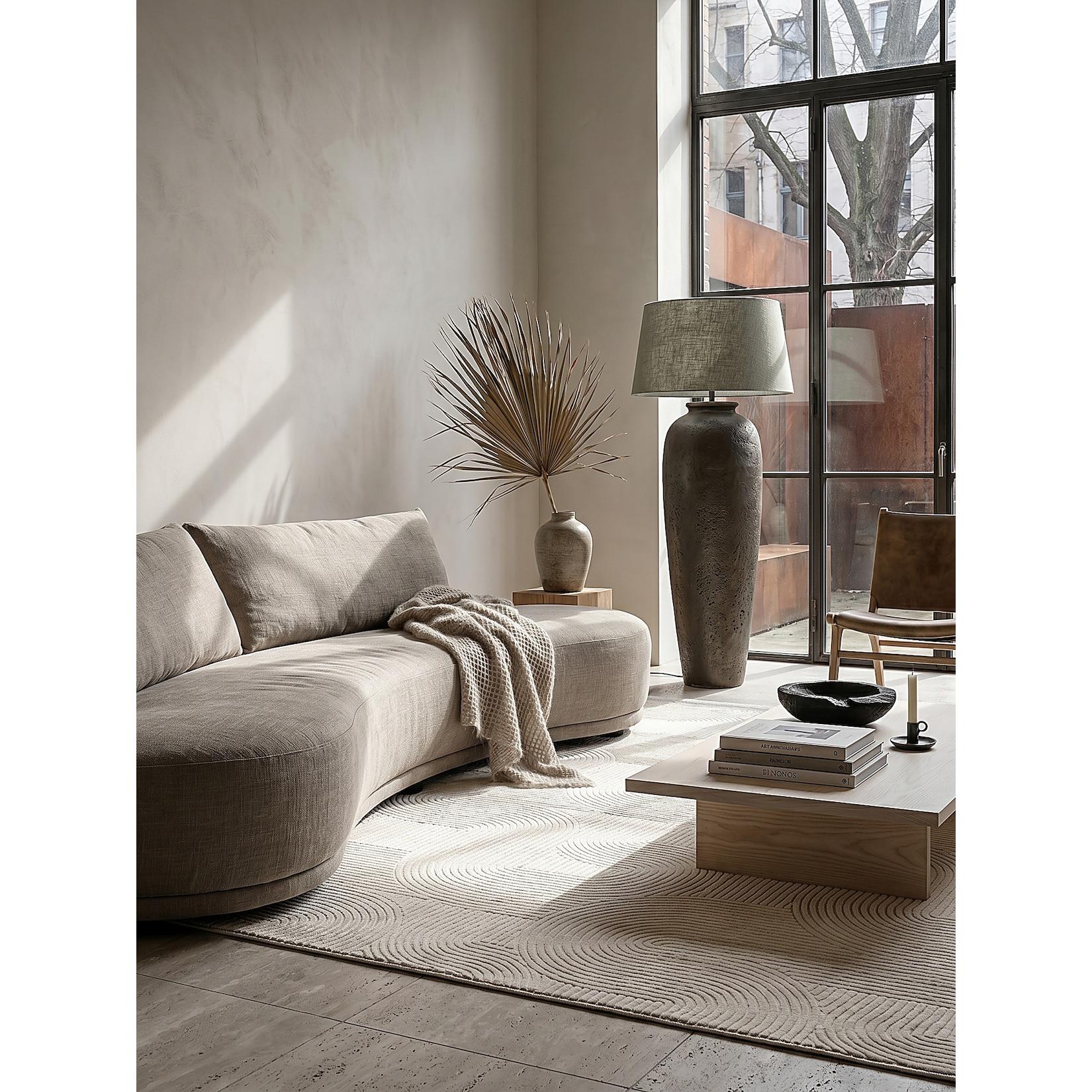 Teppich Kurzflor Creme 120x160 cm - DALAR Kadima Design