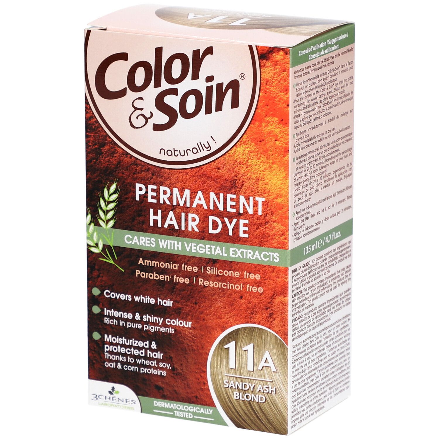 Color & Soin Coloration 11A blond sab cend 135 ml Tinktur