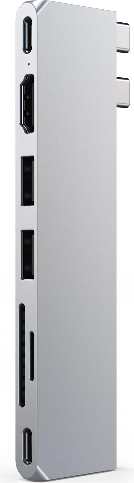 Satechi USB-C Pro Hub Slim Adapter - Grijs