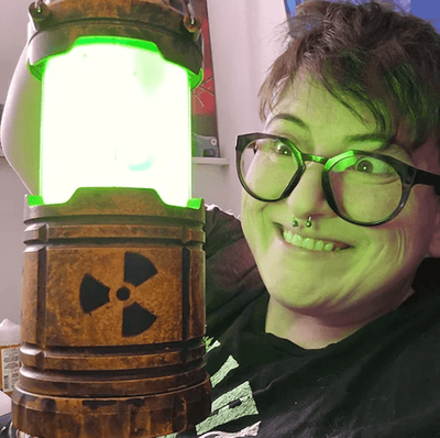 Inspire Essentials Mini Nuclear Reactor Lantern Simulation Toy Gift silver
