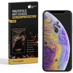 2x Panzerfolie für iPhone 11 ANTI-SCHOCK ANTI-REFLEX Displayschutzfolie MATT