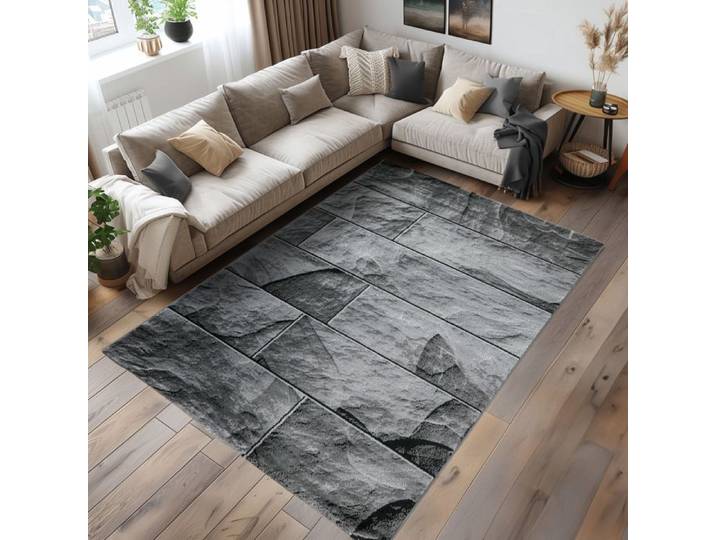 Tapis - CARPETTEX - PARMA 9250 - Moderne - Carreaux - Noir
