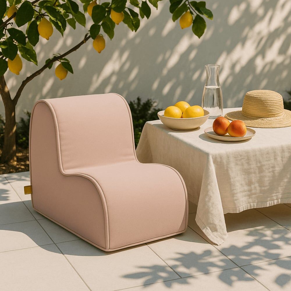 MeowBaby Fauteuil enfant extérieur style déco Rose 60x50x40cm