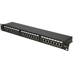 Extralink EX.9830 patch panel 1U, Server Zubehör, Schwarz