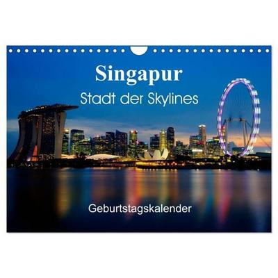 Singapur Stadt der Skylines (Wandkalender 2027 DIN A4 quer), CALVENDO Monatskalender