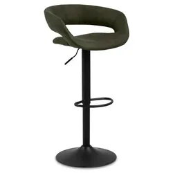 2er-Set Actona Barhocker Grace Stoff Grün Olive