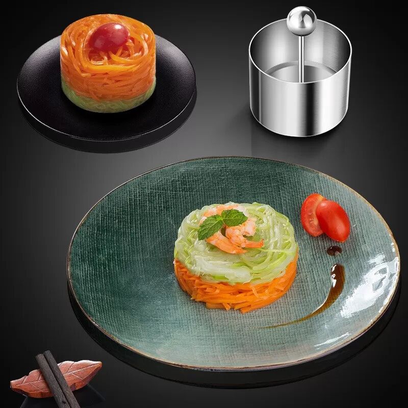 INF Moule à Tiramisu et Boules de Riz en Acier Inoxydable 304 - Parfait pour Façonner Desserts et Plats Salés M