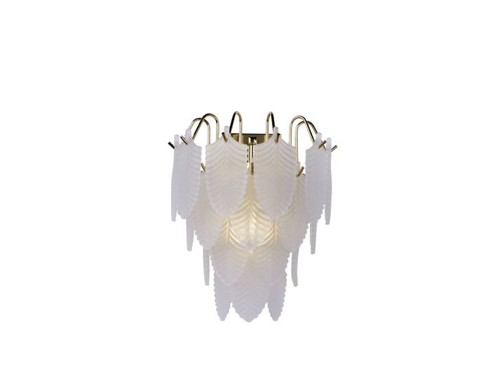 Wandlamp Feather 1-lichts goud Searchlight - 48910-1SB