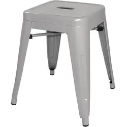 Bolero Bistro niedriger Hocker aus verzinktem Stahl (4 Stück)