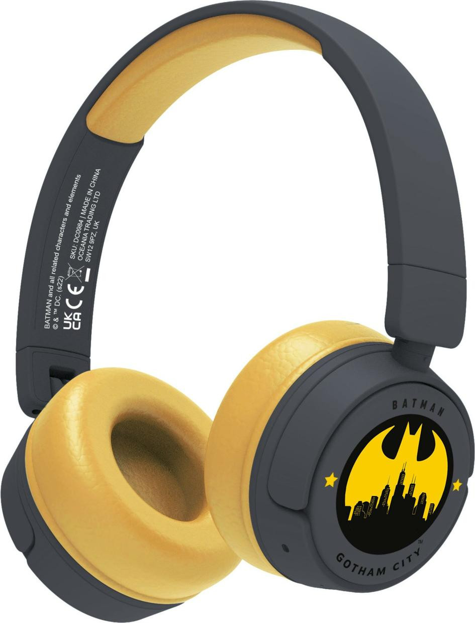 OTL Technologies DC Comics Batman Gotham City Hoofdtelefoon - Geel/Zwart - Bekabeld en draadloos