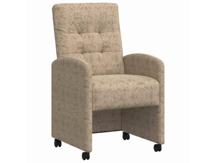 KDVXBCQJH 2er Set Esszimmerstühle mit Rollen Hellgrau 58x67x97 cm Ergonomische Polstersessel mit leichtgängigen Rollen und Armlehnen für flexibles Sitzen im Esszimmer oder Arbeitsbereich.