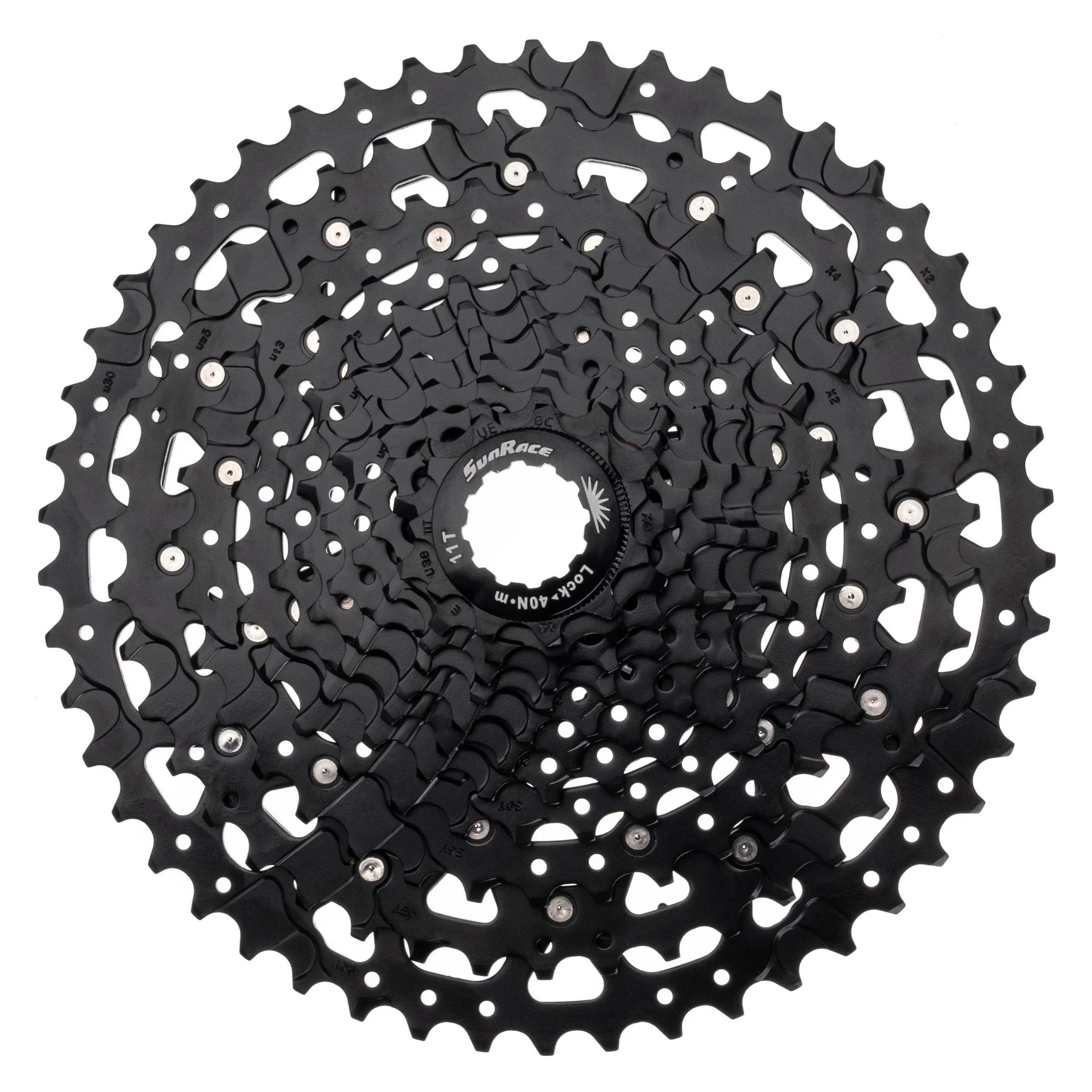 SunRace UX700 11-Gang LinkGlide-Cues kompatible U-Serie-Kassette, Schwarz, HG-Spline, 11-50T (11-fach, 11-50) (CSUX700.EA50.ES0.BX)