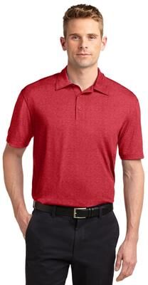 Sport-Tek ST660 Heather Contender Polo Shirt in Scarlet size 4XL   Polyester