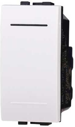 Ettroit Interruttore Unipolare 1p 16a Compatibile Bticino Livinglight Colore Bianco